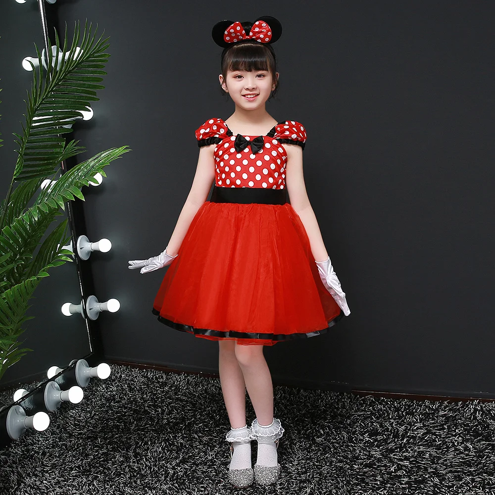 New Fall 2019 Children Princess Christmas Kids Birthday Party Dresses Halloween Mickey Cosplay Costume 1-14 Girls Cartoon Dress | Детская