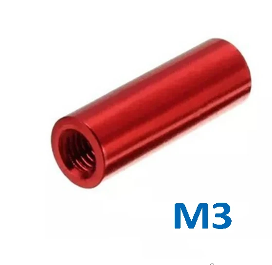 Супер предложение Универсальный 10 шт. M3 круглый алюминиевый сплав длинные гайки