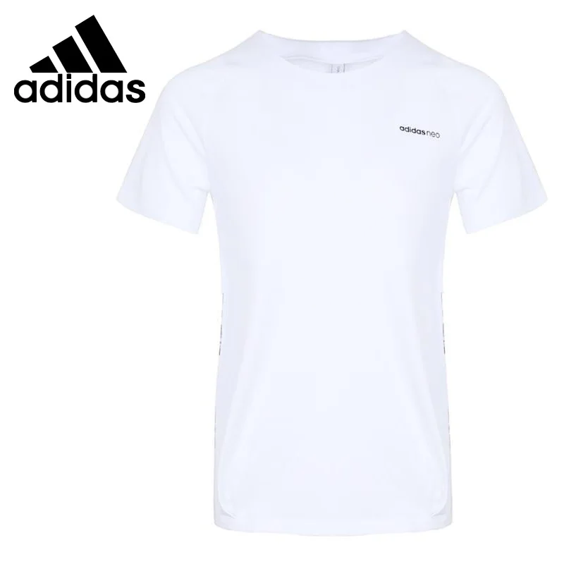 Новое поступление оригинальные женские футболки Adidas Neo Label W CS AOP с коротким