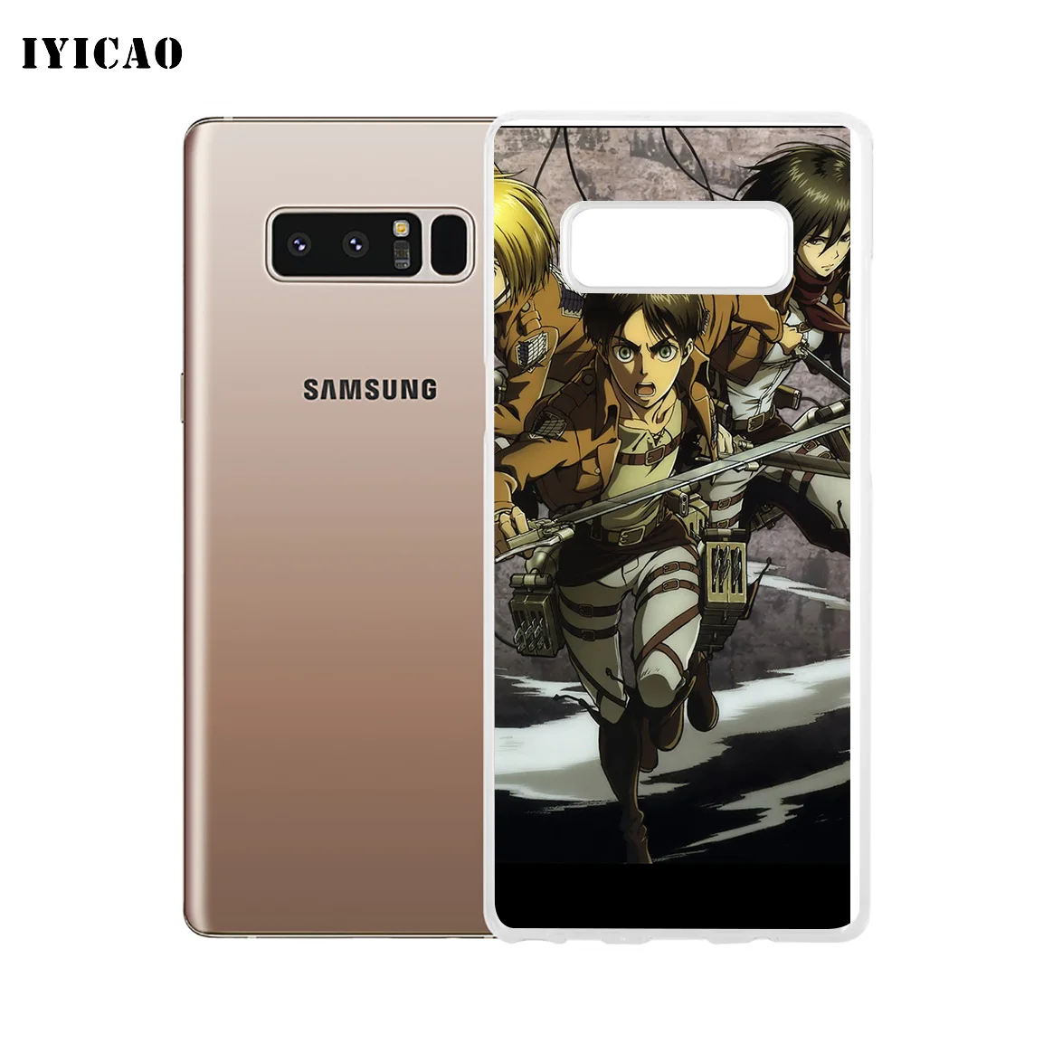 IYICAO для косплея по аниме атака на Титанов (мягкий силиконовый чехол телефона samsung