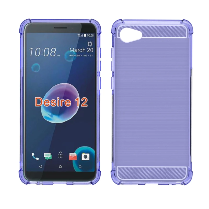 Бренд gligle противоударный умный Мягкий ТПУ чехол для htc Desire 12
