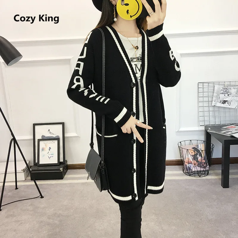 Уютный King свитер для женщин 2018 Популярные Новые на осень-зиму Повседневная
