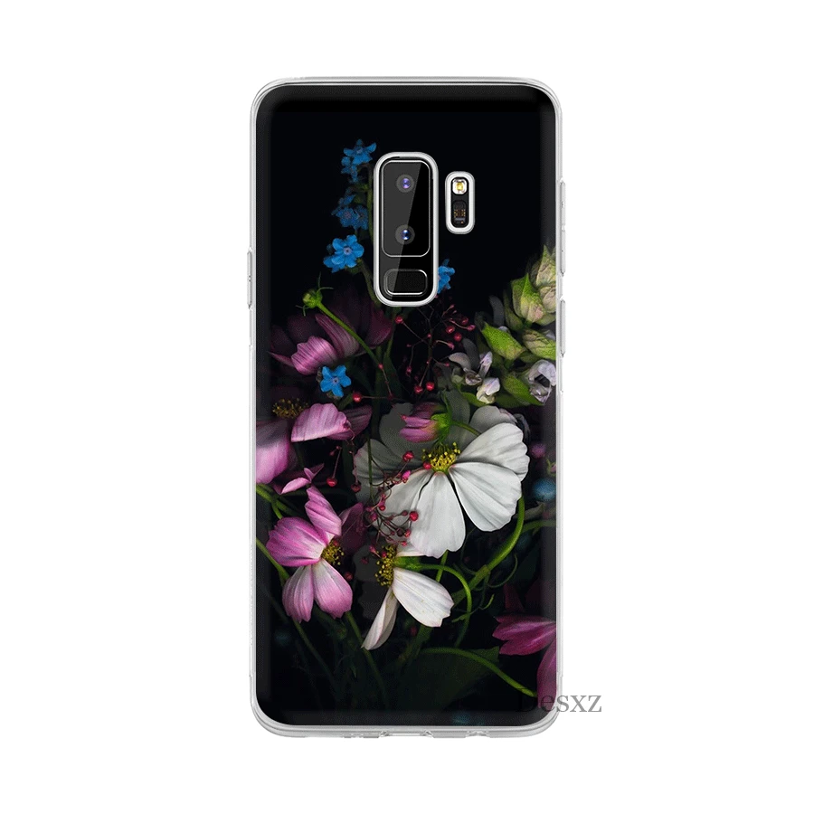 Чехол для мобильного телефона Desxz с черным цветком Жесткий ПК Samsung Galaxy J1 J2 J3 J5 Prime J6