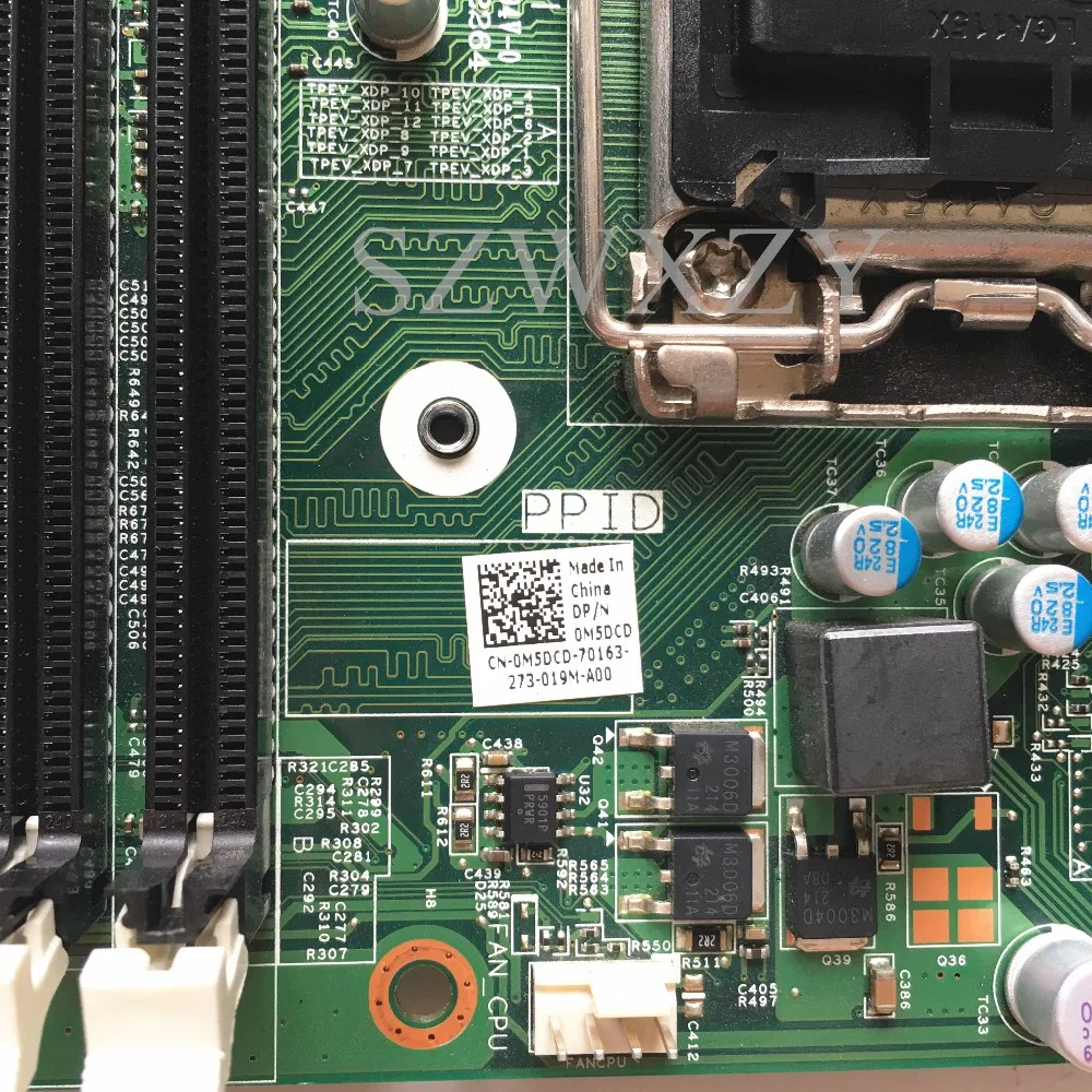 Материнская плата Reboto для настольных компьютеров DELL OPX 390MT Φ 0M5DCD M5DCD MIH61R MB 10097 1