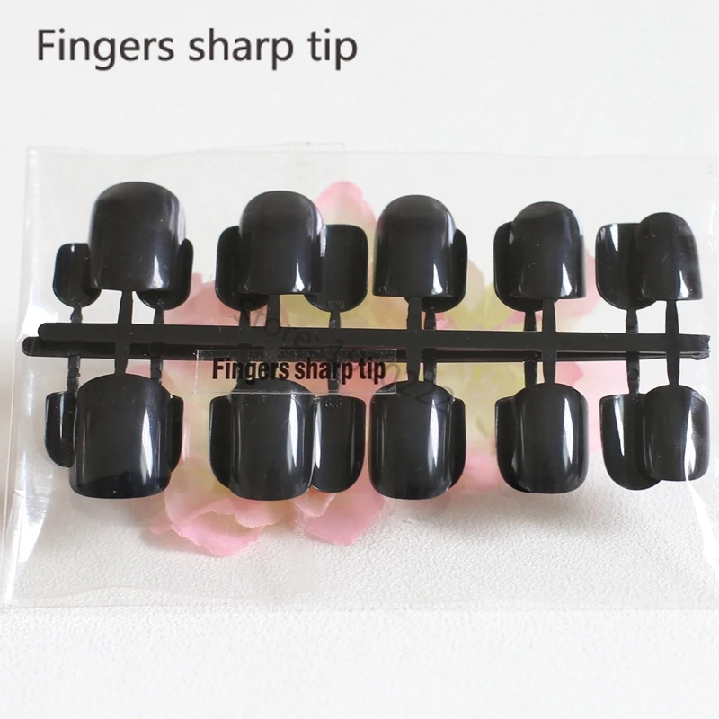 Модные красивые искусственные ногти ярких цветов короткий параграф 24 шт. чистый