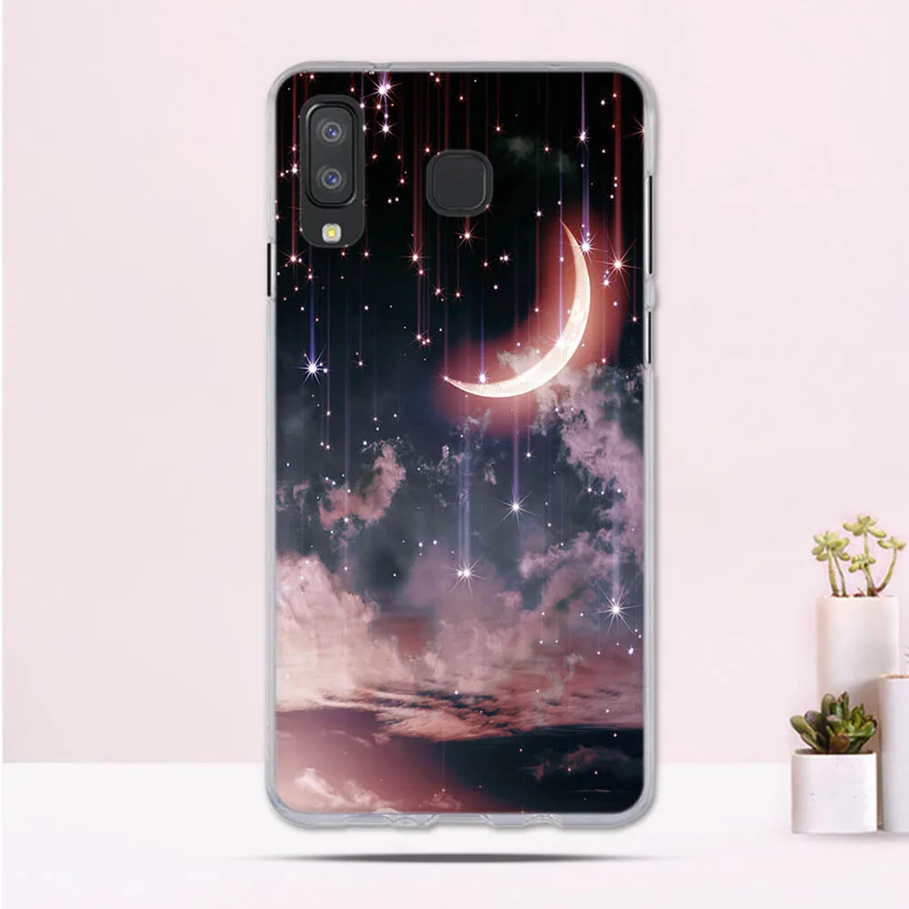 Мягкий чехол из ТПУ для Samsung Galaxy A8 Звездный силиконовая задняя крышка A9 6 3 дюйма