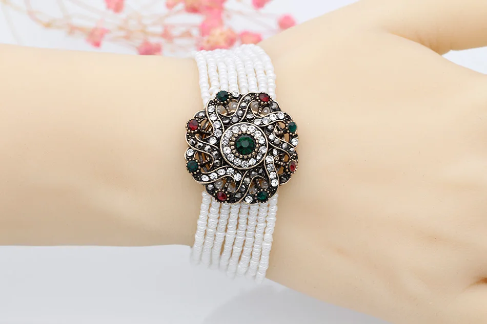 SUNSPICE MS. Браслет из бисера в африканском стиле круглые браслеты с цветами