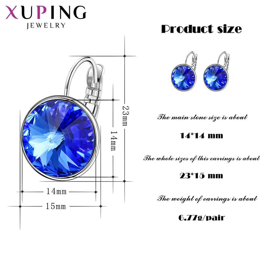 Мода Xuping элегантные серьги высокое качество кристаллами от Swarovski Шарм для Для женщин День Святого Валентина подарок ювелирные изделия M51-20111