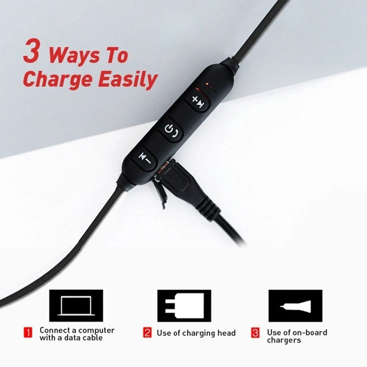 Магнитные bluetooth-наушники беспроводные наушники с микрофоном Спортивная