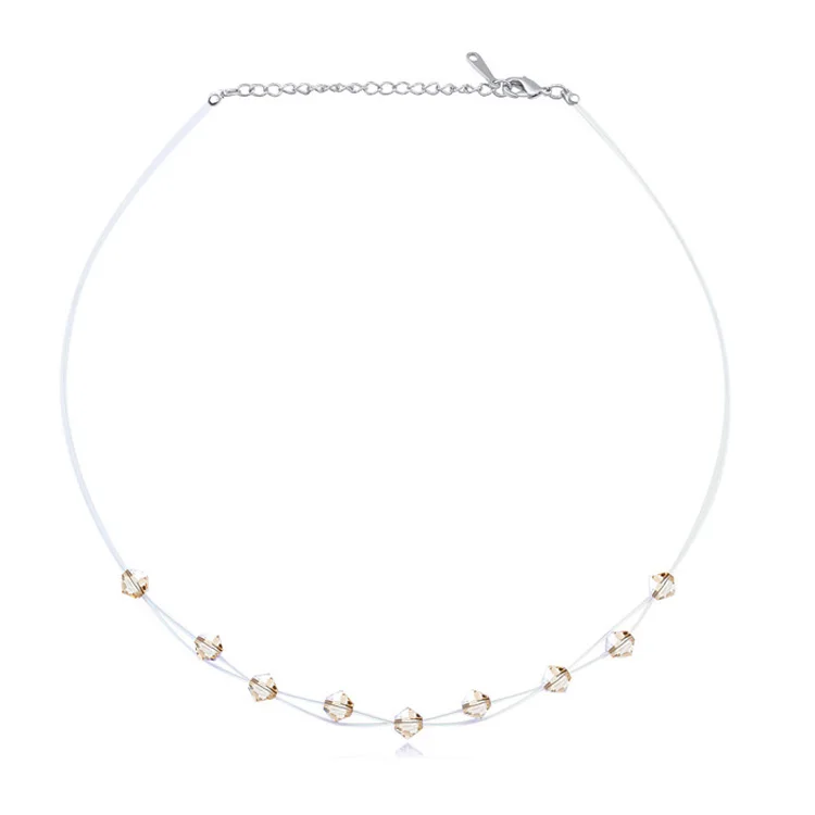 Высокое качество колье чокер с украшением в виде кристаллов от цепь Swarovski бусины