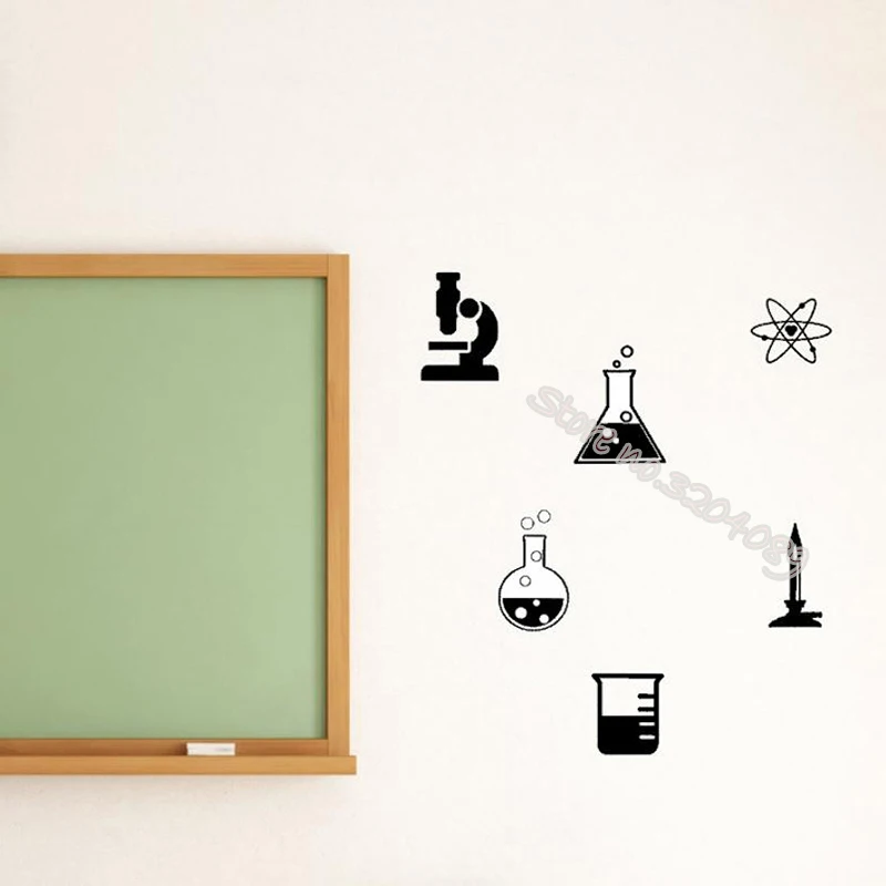 Научные настенные стикеры EB432 наклейки на стену для студенческого класса школы