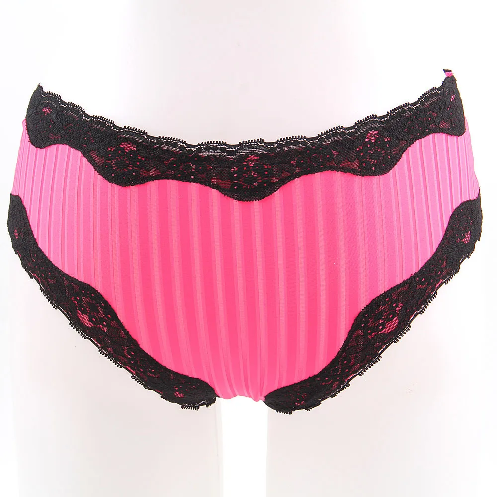 New Arrival Fashion Sexy Women Pink Bra &amp Briefs Set With Black Lace Size 34B/S 34C/M 36B/M 36C/L | Женская одежда