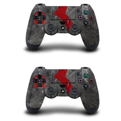 2pcs QBTM0761 Пара контроллера кожи Полное покрытие наклейка для Playstation 4 Dualshock 4 геймпад виниловые наклейки Play станция 4 игры God Of War - Цвет: 2pcs QBTM0761
