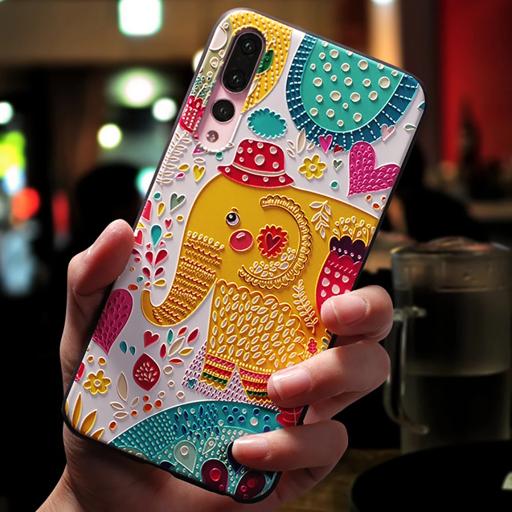 Милый мультфильм с рисунком чехол для телефона Huawei p20 P10 Lite Pro Чехлы ультратонкий