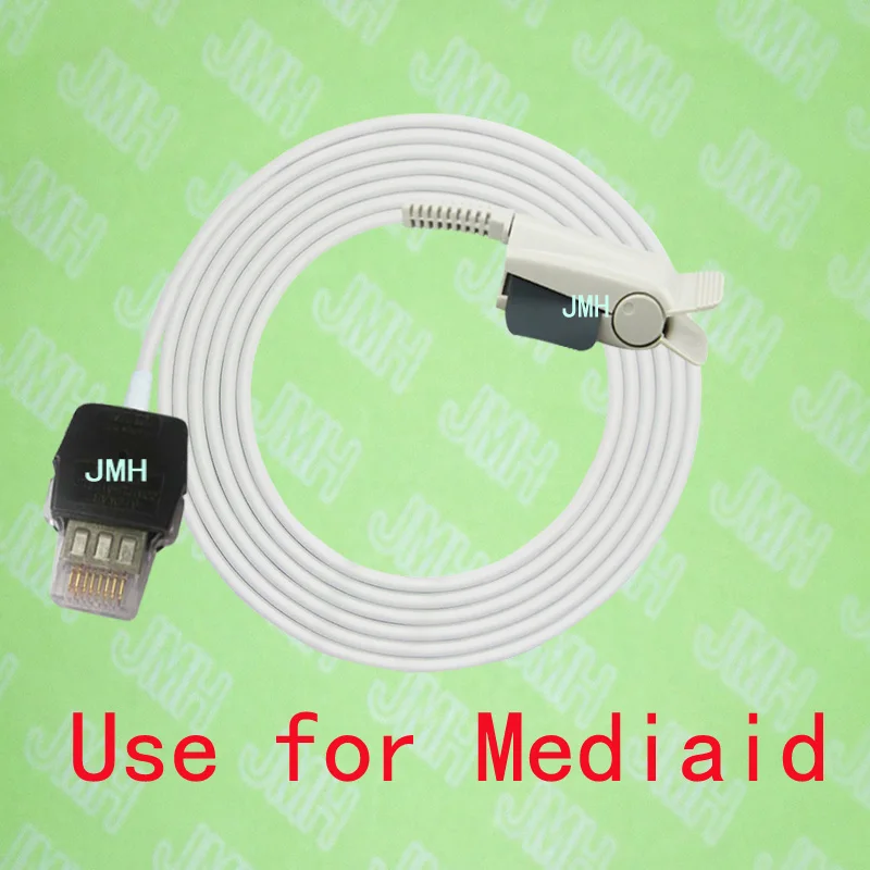 Compatible with Mediaid Oximeter monitor the Adult finger clip spo2 sensor.