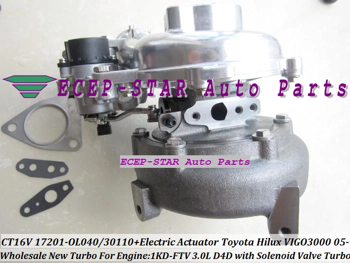 Бесплатная доставка CT16V 17201 OL040 30100 30101 турбо электрический привод для TOYOTA HILUX