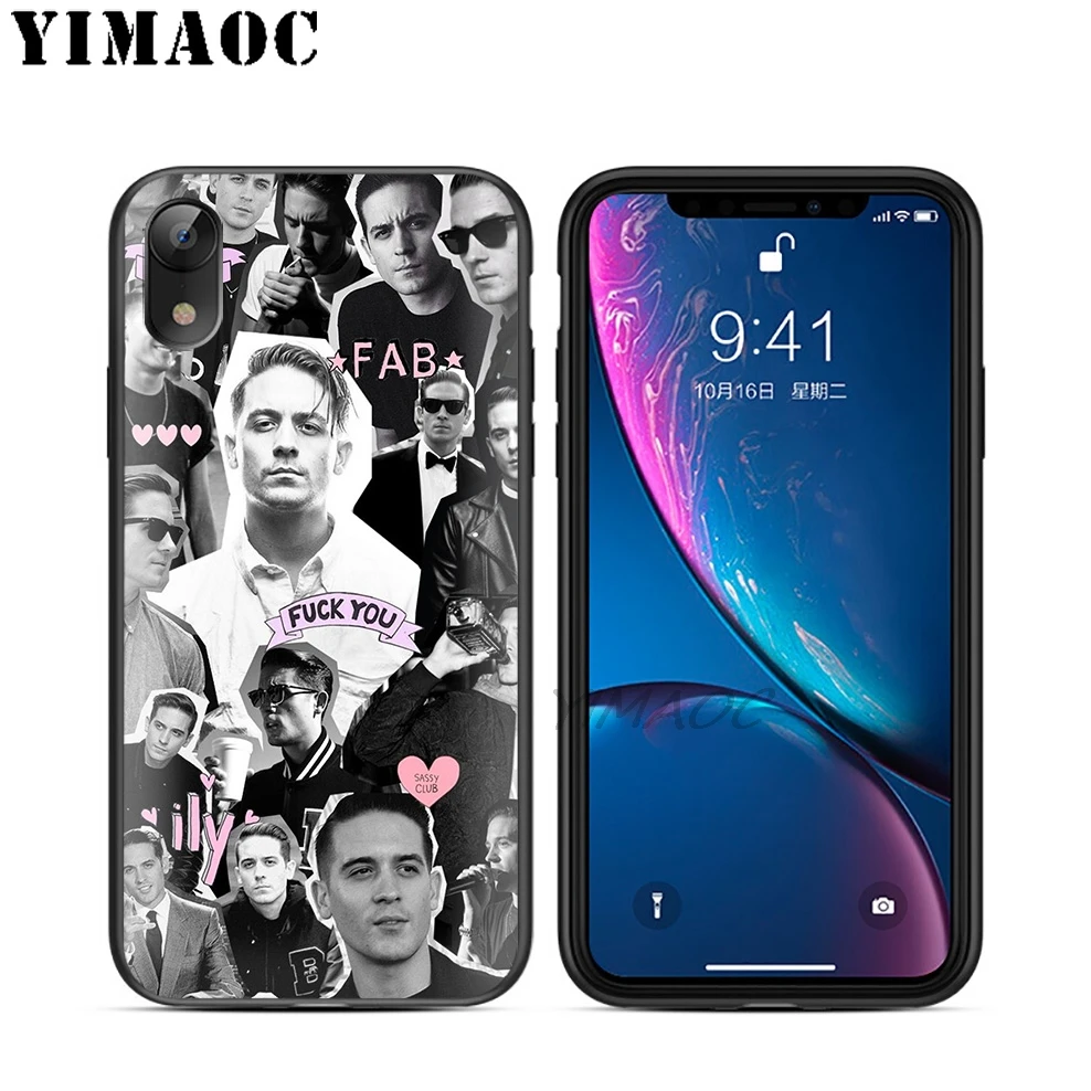 YIMAOC G Eazy Singer Rapper Мягкий ТПУ Черный силиконовый чехол для iPhone X или 10 8 7 6S Plus 5 5S SE Xr Xs