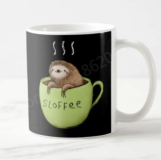 Новинка смешной милый мягкий чехол для Sloffee Ленивец Кофе кружка Чай в виде