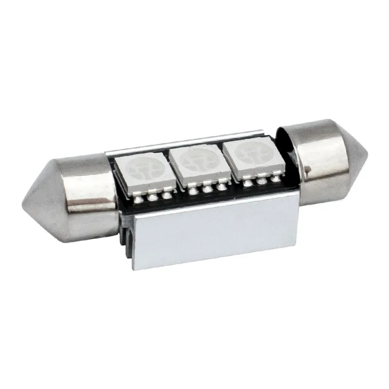10 шт. 36 мм C5W C10W CANBUS без ошибок Festoon 3 led 5050 smd авто номерной знак светильник лампа для
