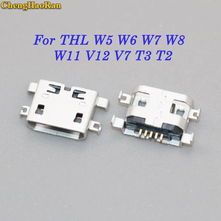 ChengHaoRan 5 30 шт. для THL W5 W6 W7 W8 W11 V12 V7 T3 T2 разъем микро usb зарядный порт