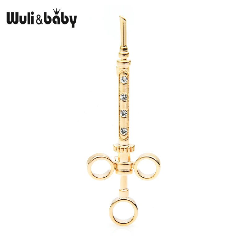 Чешские Стразы Wuli & baby золотые серебряные иголки броши для женщин изысканный