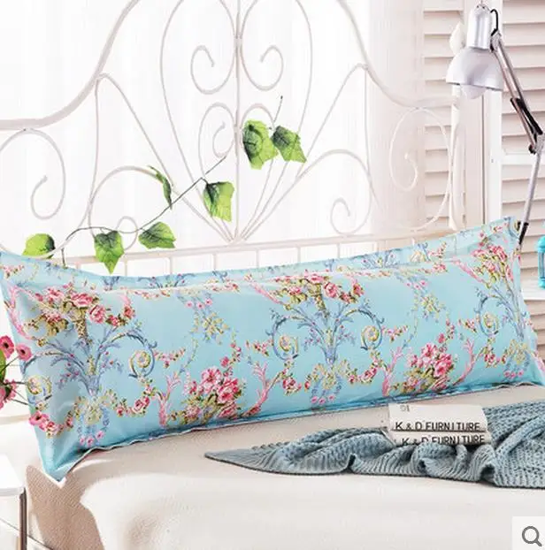 2017 Бесплатная доставка хлопок двойная наволочка m1.5 1 2 метров в длину на парные