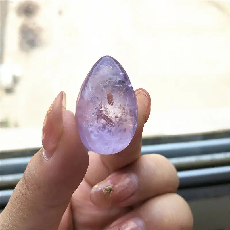 1 шт. натуральный аметист яйцо для упражнений подтяжка мышц хрустальный шар