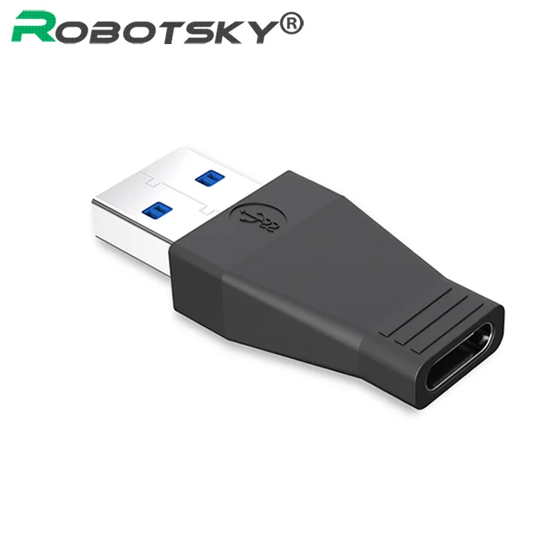 Высокоскоростной адаптер USB 3 1 Type C мама 0 мужской порт к A Коннектор Черный цвет