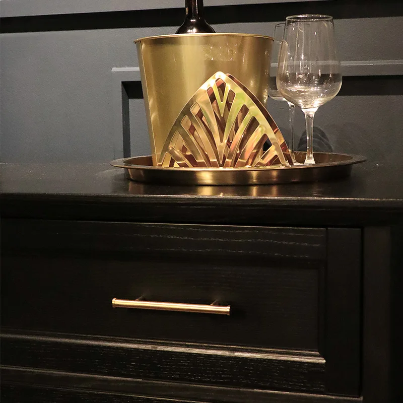 Золотистые/латунные ручки ящика из твердой латуни в европейском стиле для