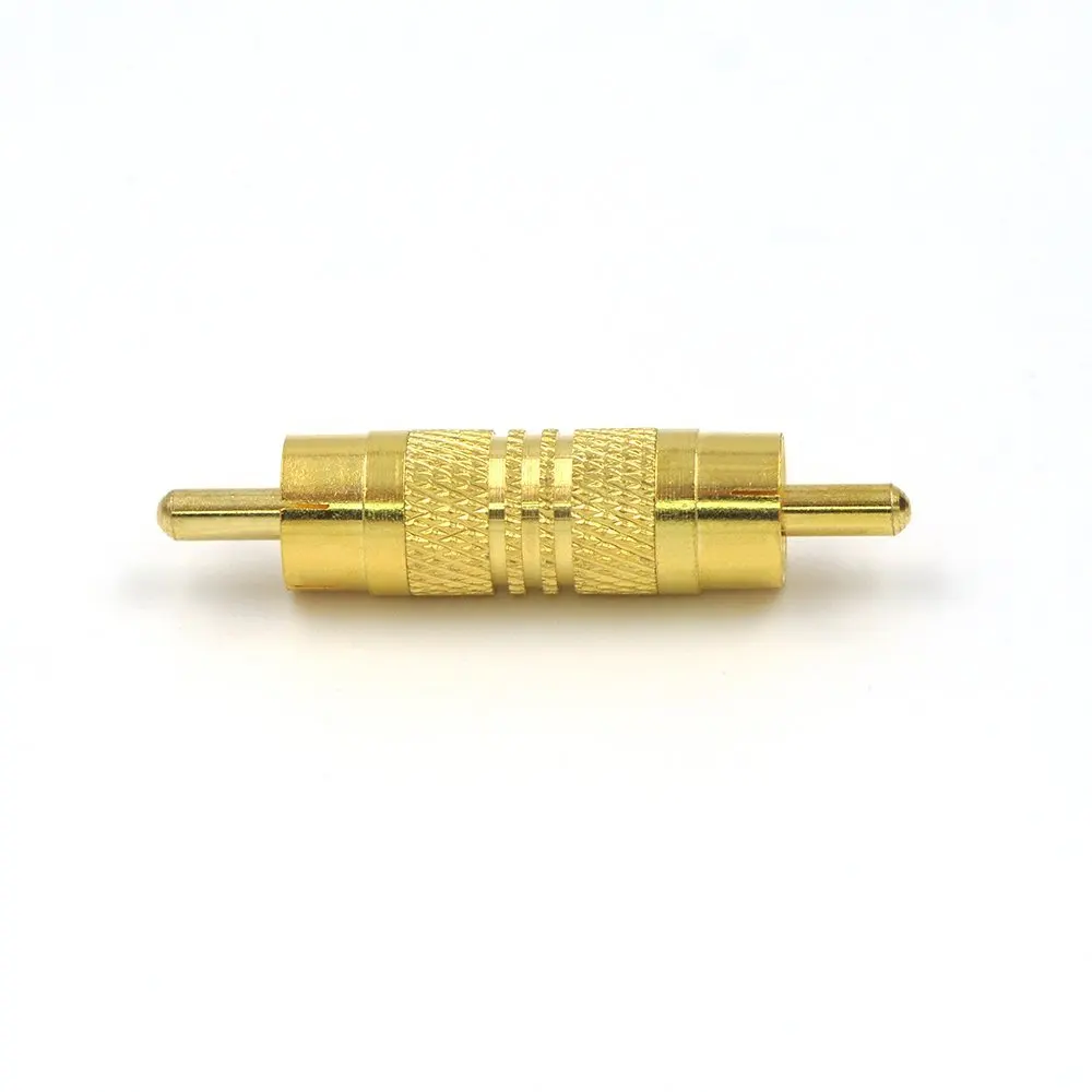Gold Plated RCA Male to Coupler Connector 3PACK-VCE |