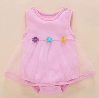 pink flower bodysuit Детские летние платья для девочек на день рождение 0-2 года и новорожденных дешевое платье на девочку стиль Принцессы бант хлопок короткий рукав одежда младенческий дорожный костюм+туфли+лента цветы подарки для младенц - Цвет: pink flower bodysuit
