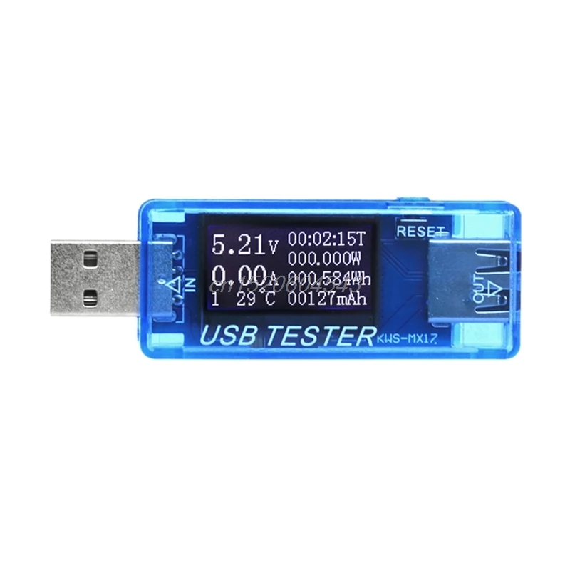 8 в 1 ЖК дисплей USB детектор напряжения тока тестер емкости зарядного устройства