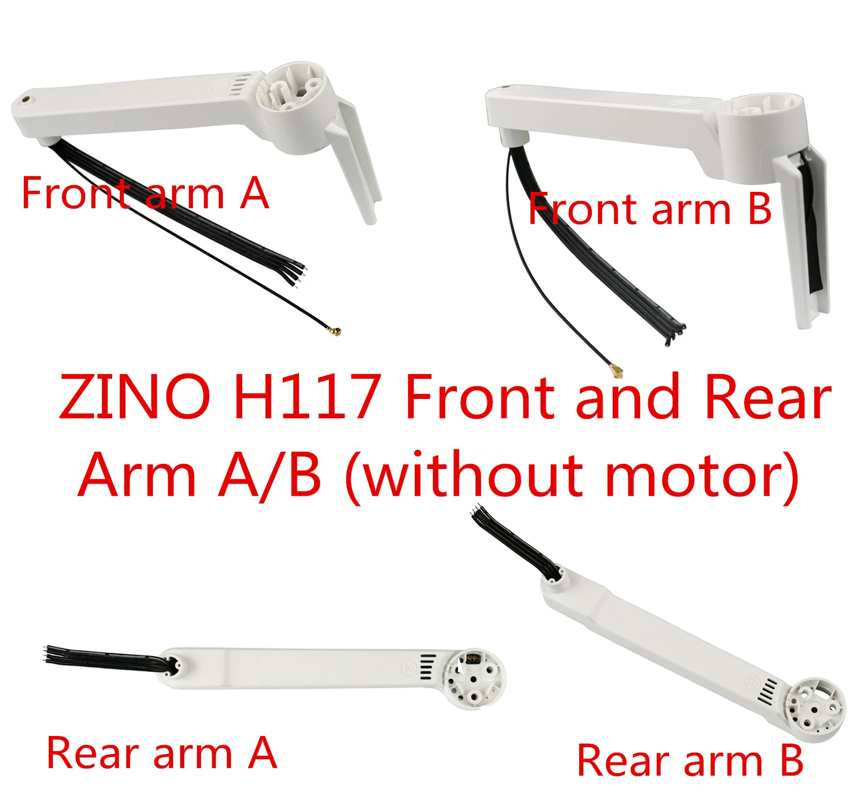 Дрон Hubsan Zino H117S, запчасти для квадрокоптера ZINO000-83/84/85/86, передний и задний рычаги A/B с регулятором скорости