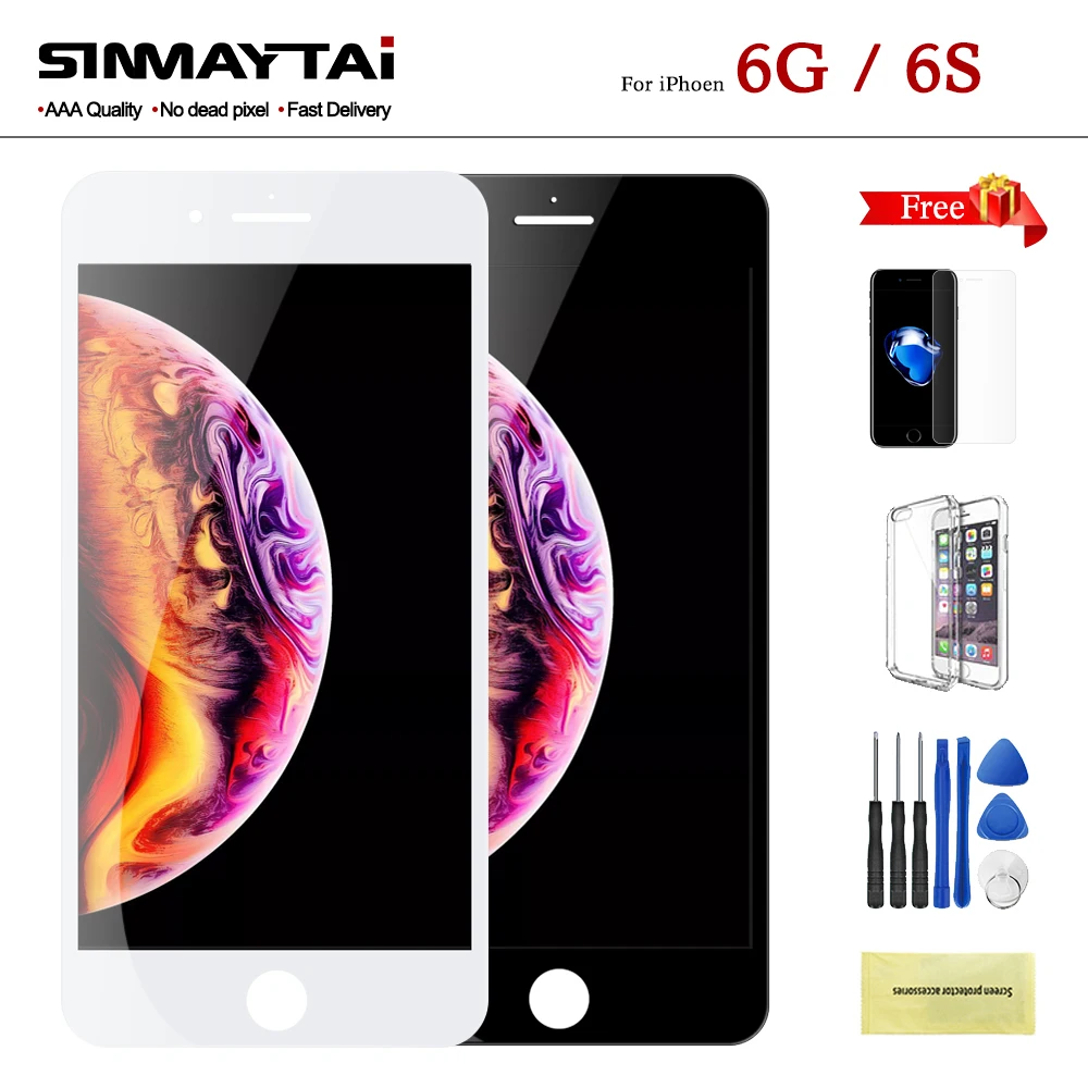 

AAA+++ Quality For iPhone 6 6S LCD Display 3D Force Touch Screen Digitizer Assembly for iPhone 6G 6S 6 LCDs Free Shipping