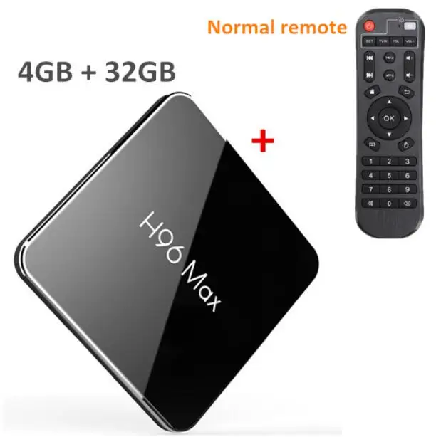 4GB32GB Новое поступление H96 Max X2 Smart tv BOX Android 8,1 Amlogic S905X2 LPDDR4 Четырехъядерный 4 ГБ 32 ГБ 64 Гб 2,4 г и 5 ГГц Wifi 4K телеприставка - Цвет: 4GB32GB