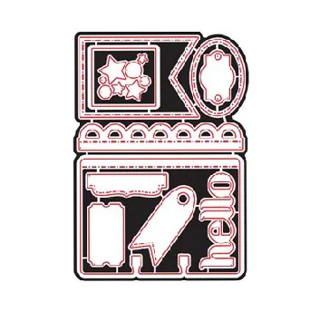 GJCrafts карманные штампы металлические режущие для скрапбукинга Новые 2019 баннерные