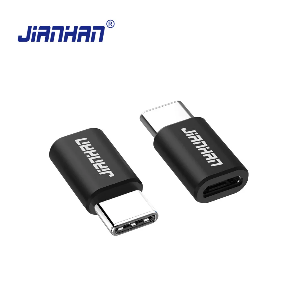 

Переходник JianHan USB Type-C, адаптер Micro USB в USB C, зарядный адаптер для Huawei P10, LG G6, G5, Xiaomi 4C, OnePlus 3T, Lumia 950