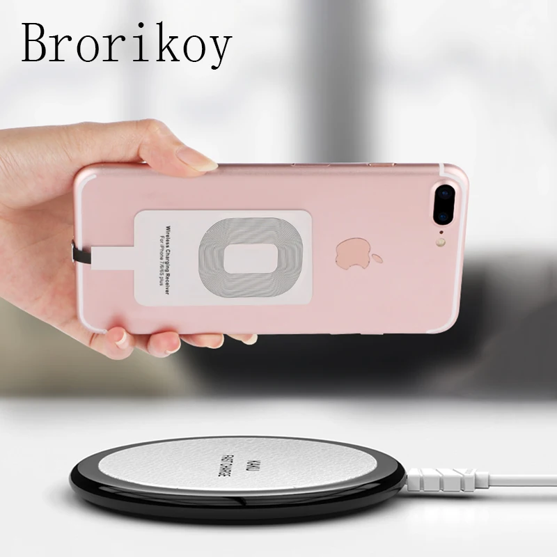 Беспроводное зарядное устройство Qi для iPhone 6 7 6S Plus Samsung Xiaomi универсальное с