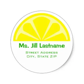 3 8 м лимонный Клин адрес этикетка наклейка