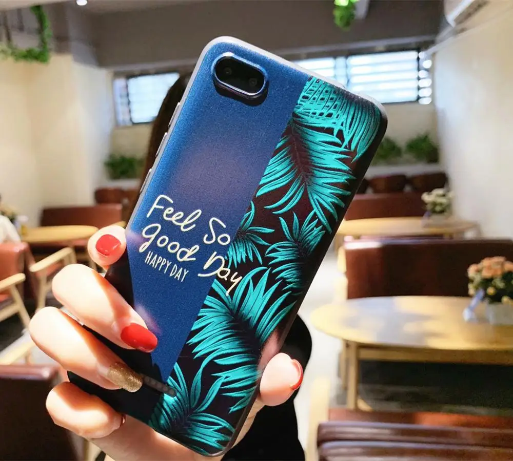 Чехол для Xiaomi Redmi 6a силиконовый чехол с рельефным рисунком мягкий роскошный из