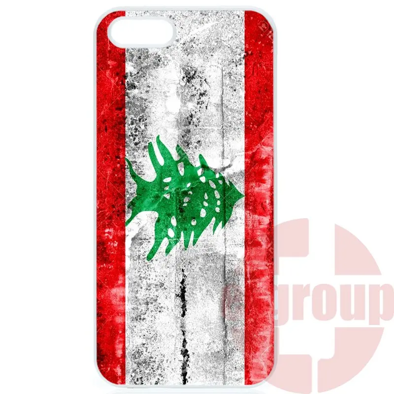 Case Protective Lebanese Grungy Flag For Apple iPhone 4 4S 5 5C SE 6 6S 7 7S Plus 4.7 5.5 iPod Touch |
