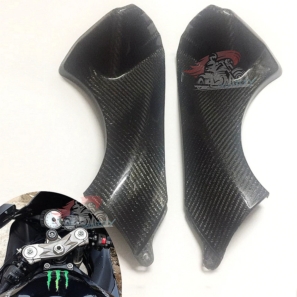 Углерода Faser Впускной тире платтен Verkleidungen для Kawasaki ninja ZX6R 2007 2008 ZX 6R дома Oberen