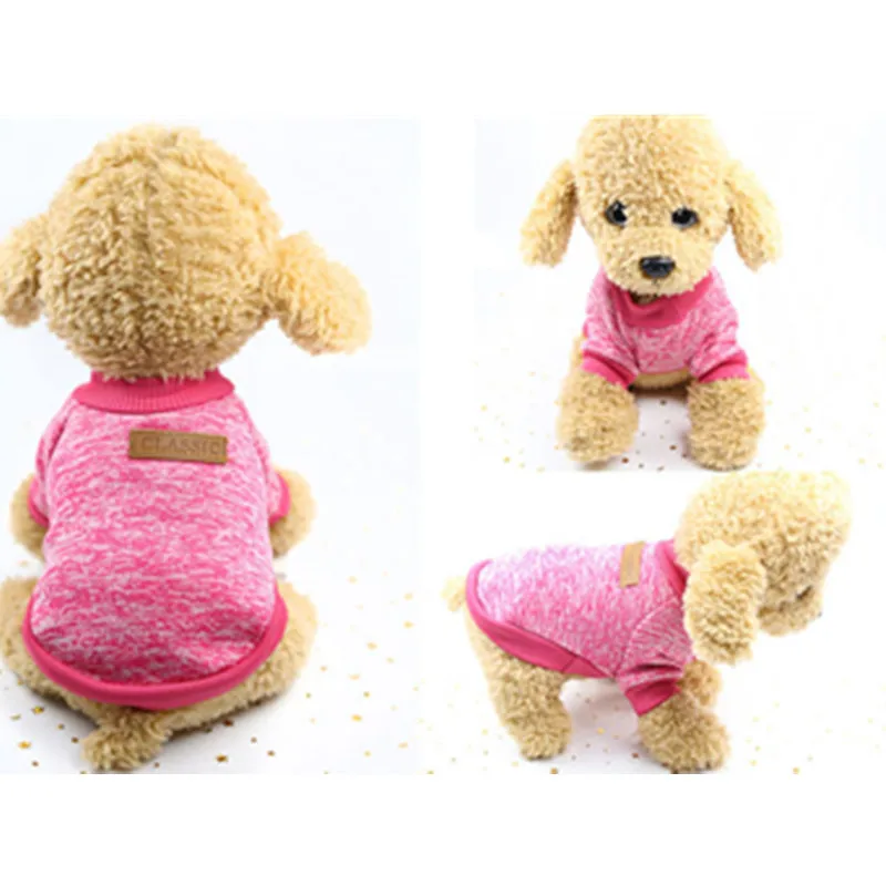 Autumn Winter Dog Coat Hoodie Knitted Sweater Cat Puppy Chihuahua Clothes Pet Clothing for Costume | Дом и сад