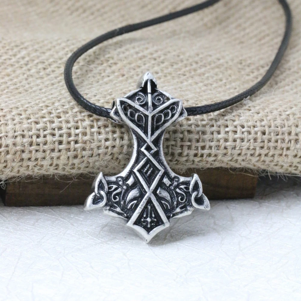 LANGHONG 1 шт. подвеска в скандинавском стиле Викинги виде молота Тора лампы|viking