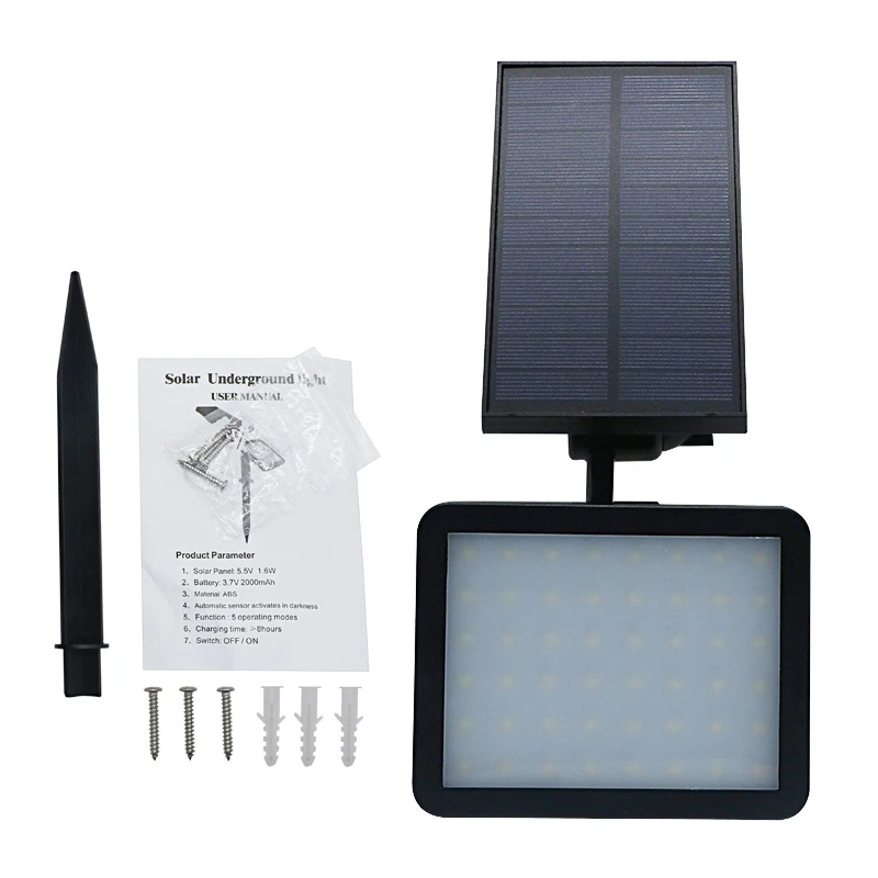 SZYOUMY Солнечный газон свет SL-50C-W IP65 Водонепроницаемый 48 LED 960LM Солнечная энергия