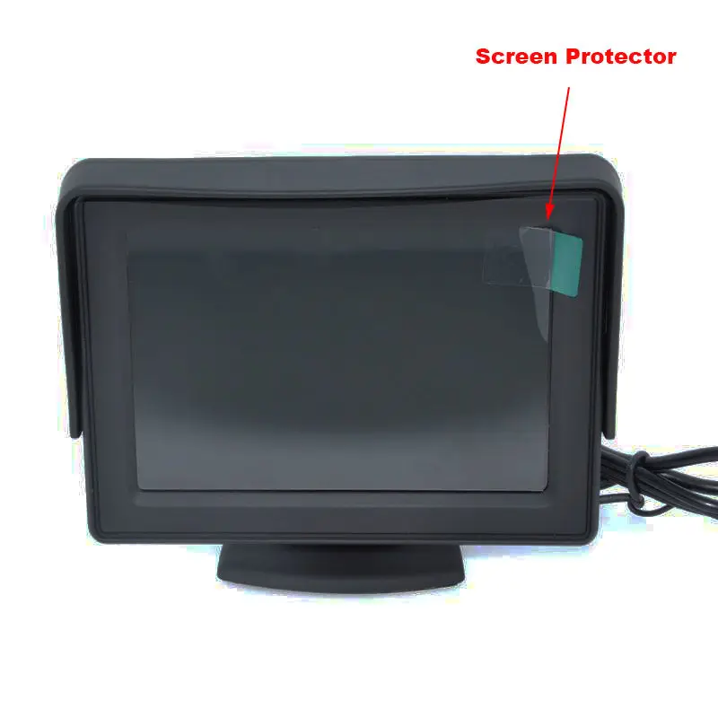 Монитор заднего вида TFT LCD HD 12 24 В 4 3 дюйма + 8 ИК светодиодов|Камеры для авто| |