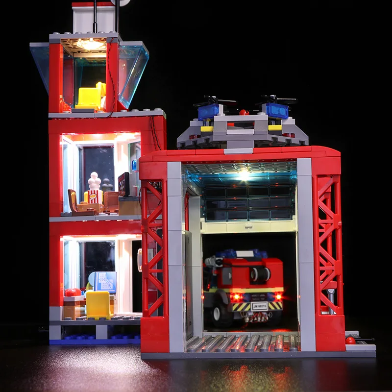 Светодиодный свет для LEGO CITY 60216 19 лет город новый пожарная команда спасателей