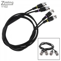 2pcslot precision oscilloscope q9 straight line measurement wire with colour ring and double bnc head for signal connection
