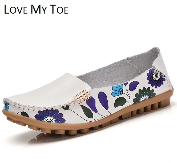 2020 цветок весенняя обувь из натуральной кожи Повседневная дышащая для женщин
