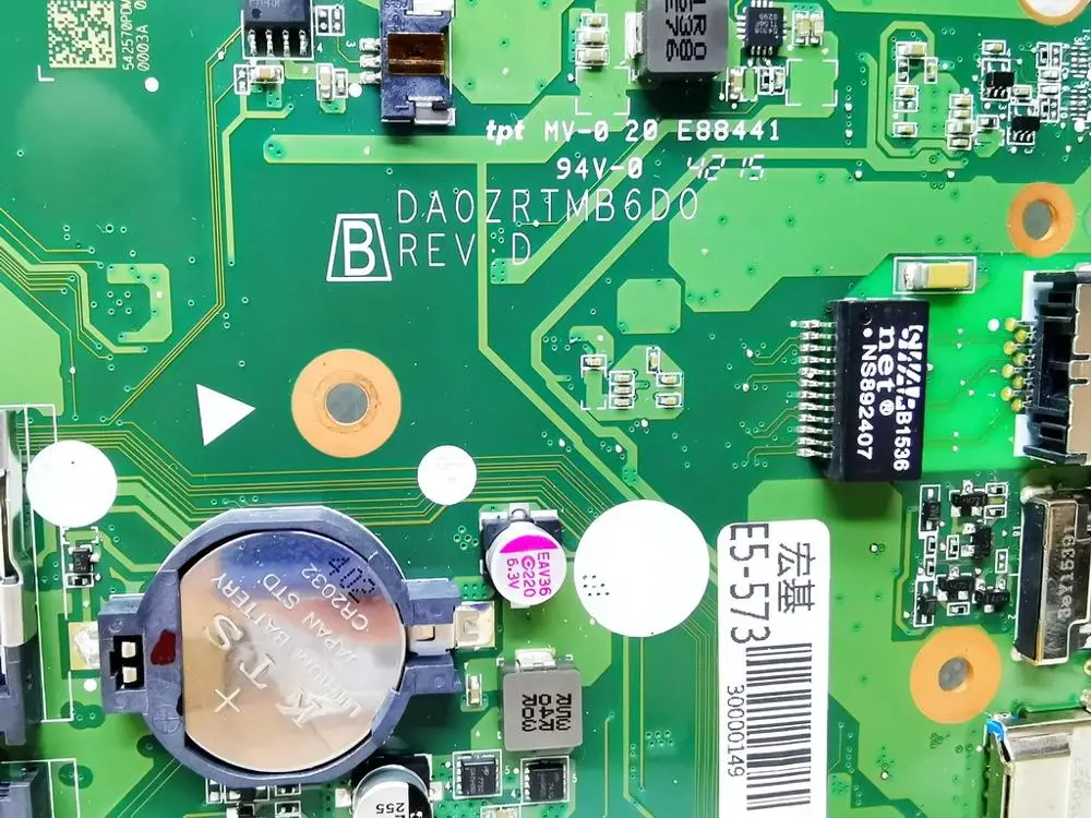 Оригинальная материнская плата для ноутбука ACER Φ GF940M 2 Гб DA0ZRTMB6D0 протестирована